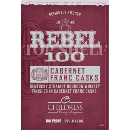 Rebel 100 Cabernet Franc Casks Bourbon - Barbank
