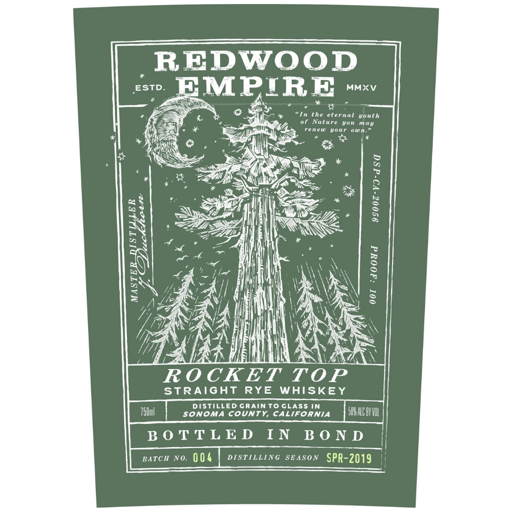 Redwood Empire Rocket Top Straight Rye Batch 004