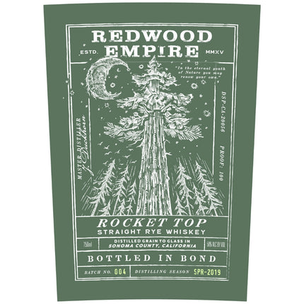 Redwood Empire Rocket Top Straight Rye Batch 004 - Barbank