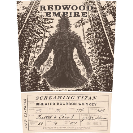 Redwood Empire Screaming Titan Wheated Bourbon - Barbank