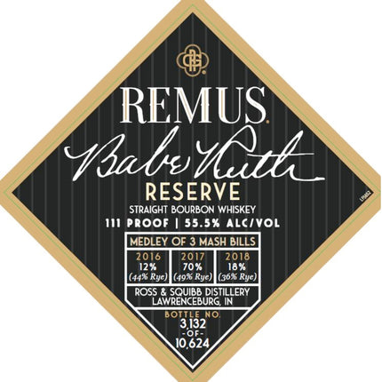 Remus Babe Ruth Reserve Straight Bourbon - Barbank