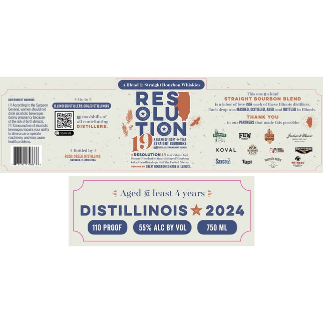 Resolution 19 Distillinois 2024 Straight Bourbon - Barbank
