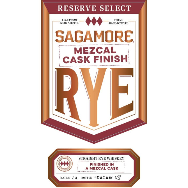 Sagamore Reserve Select Mezcal Cask Finish Rye - Barbank
