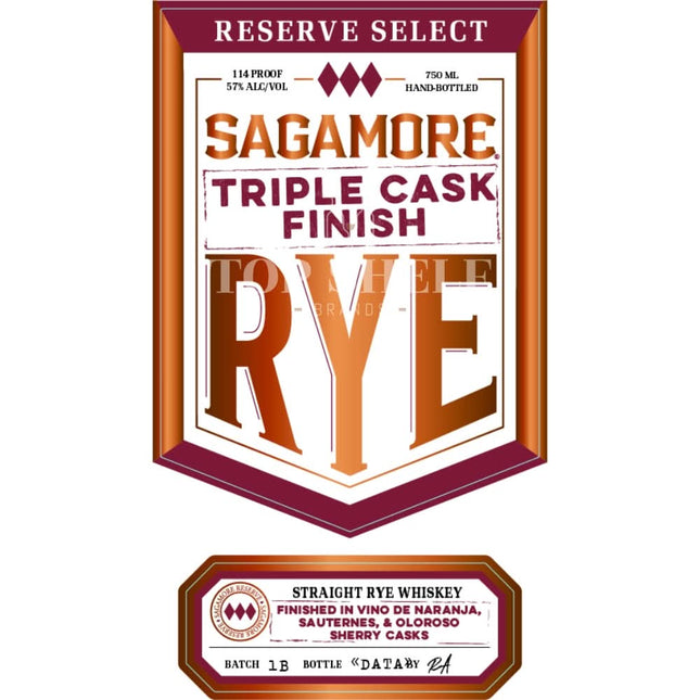 Sagamore Reserve Select Triple Cask Finish Rye