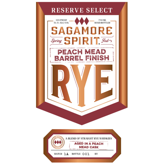 Sagamore Spirit Reserve Select Peach Mead Barrel Finish Rye - Barbank