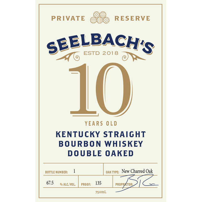 Seelbach's Private Reserve 10 Year Old Double Oaked - Barbank