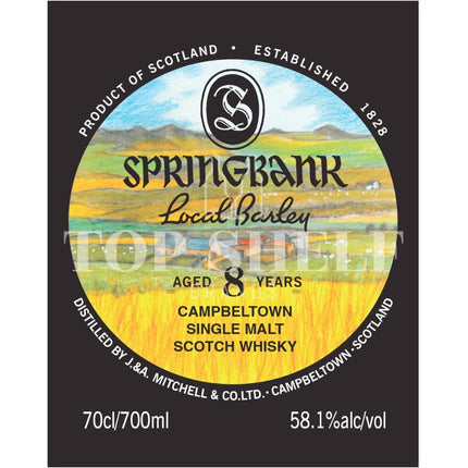 Springbank Local Barley 8 Year Old - Barbank