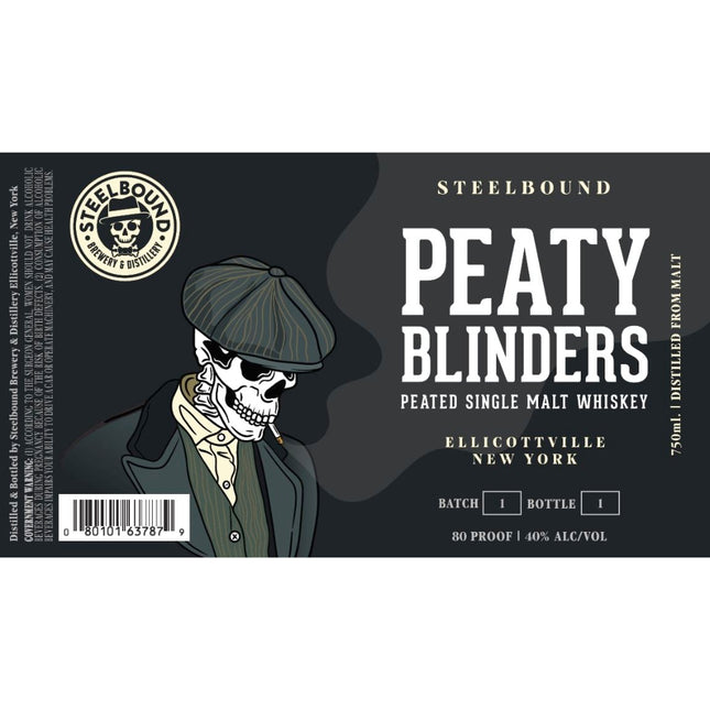 Steelbound Peaty Blinders Peated Single Malt Whiskey - Barbank