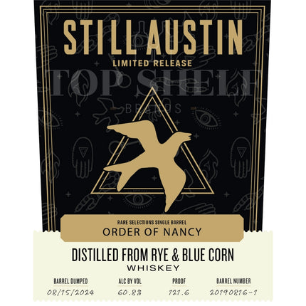 Still Austin Order of Nancy Rye & Blue Corn Whiskey - Barbank