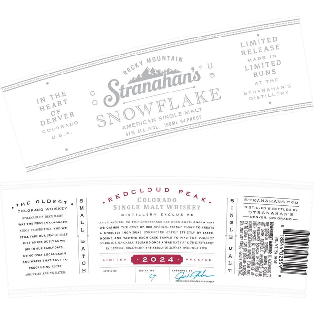 Stranahan's Snowflake 2024 Release - Barbank