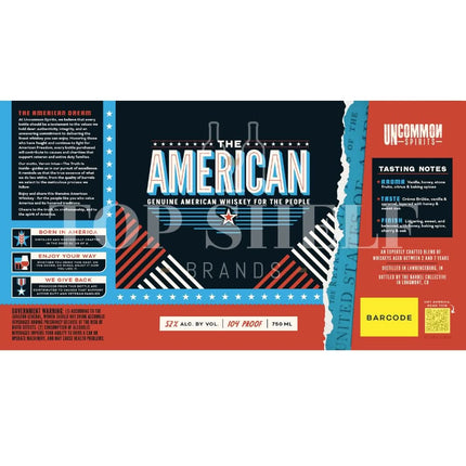 The American Genuine American Whiskey - Barbank