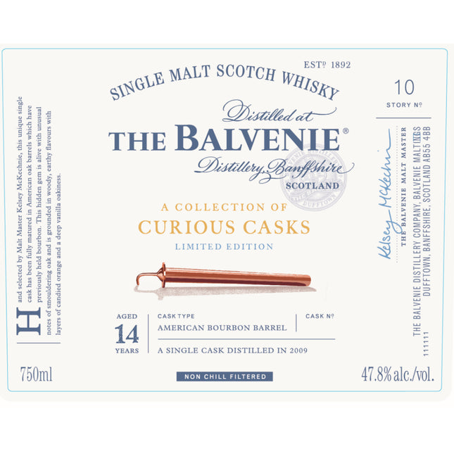 The Balvenie A Collection of Curious Casks 14 Year Old - Barbank