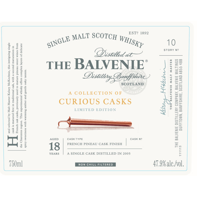 The Balvenie A Collection of Curious Casks 18 Year Old - Barbank