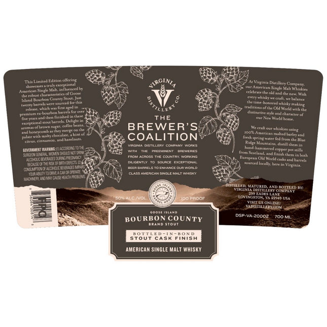 The Brewer’s Coalition Goose Island Bourbon County Brand Stout Single Malt - Barbank