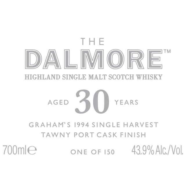 The Dalmore 30 Year Old Graham’s 1994 Single Harvest Tawny Port Cask - Barbank