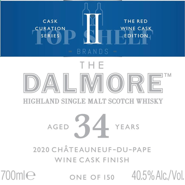 The Dalmore 34 Year Old 2020 Châteauneuf-de-Pape Wine Cask Finish - Barbank