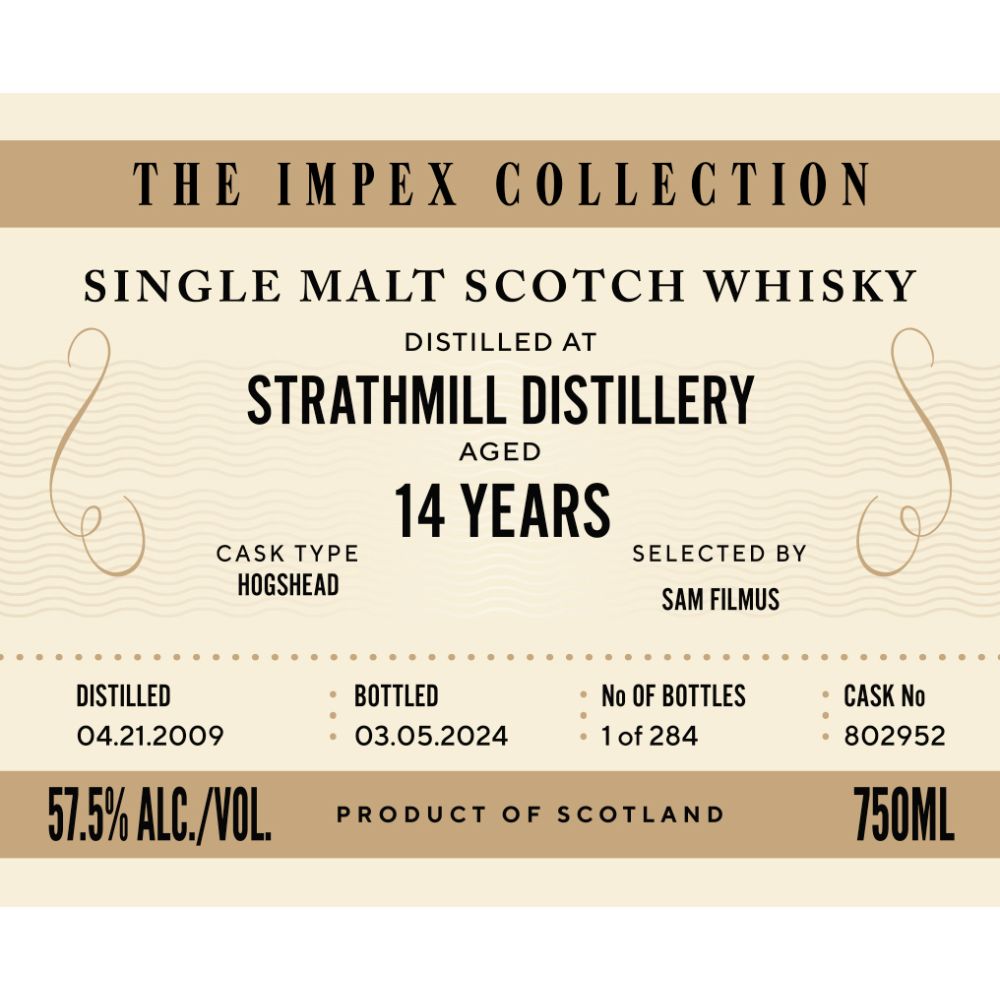 The ImpEx Collection Strathmill Distillery 14 Year Old