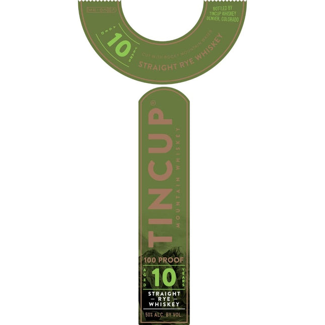 Tincup 10 Year Old Straight Rye Whiskey - Barbank