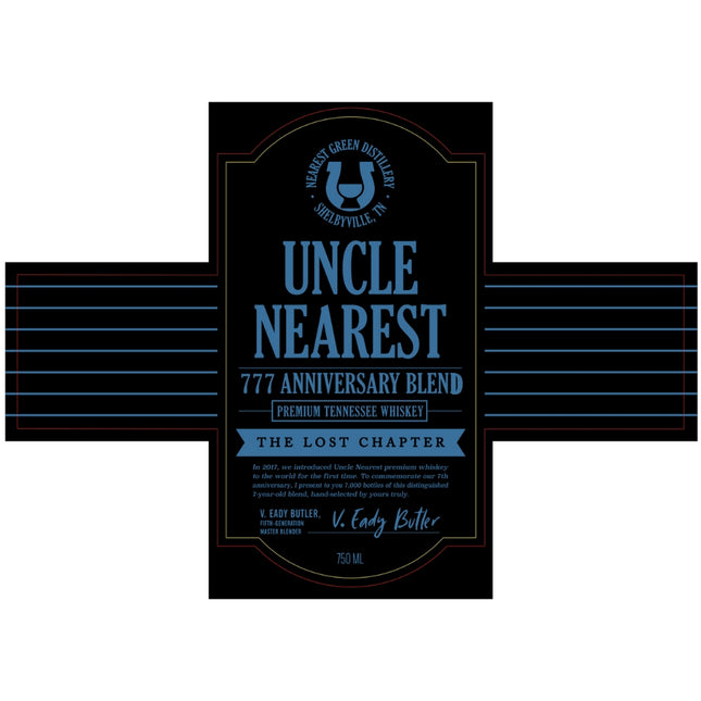 Uncle Nearest 777 Anniversary Blend The Lost Chapter - Barbank