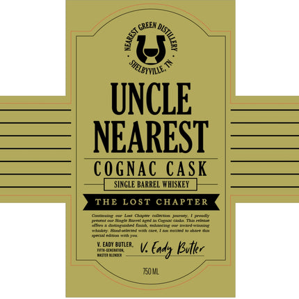 Uncle Nearest Cognac Cask Single Barrel The Lost Chapter - Barbank