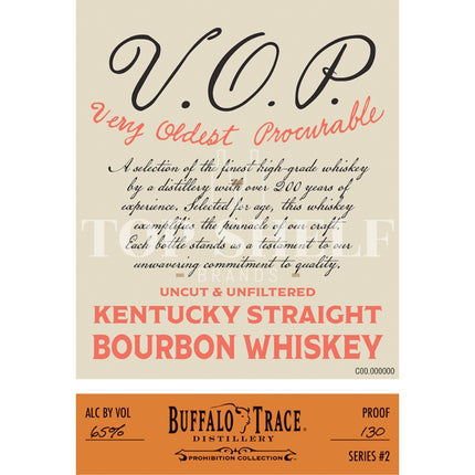 V.O.P. Very Oldest Procurable Kentucky Straight Bourbon - Barbank