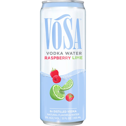 Vosa Raspberry Lime Vodka Water By Kate Upton - Barbank