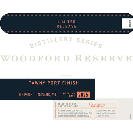 Woodford Reserve Distillery Series Tawny Port Finish 2025 Release - Barbank