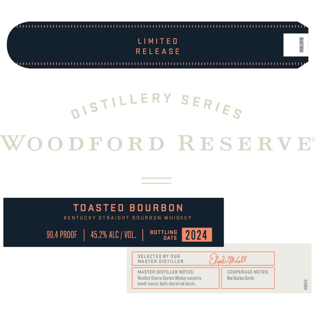 Woodford Reserve Distillery Series Toasted Bourbon 2024 Release - Barbank