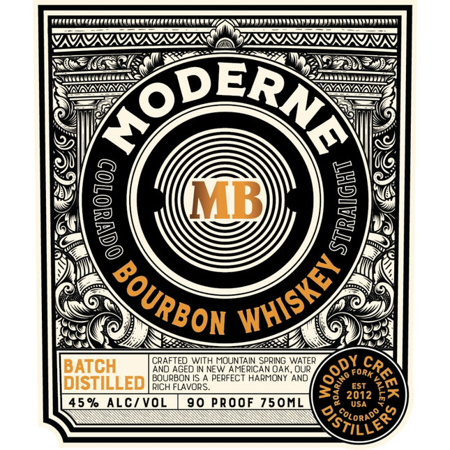 Woody Creek Distillers Moderne Bourbon By William H. Macy - Barbank
