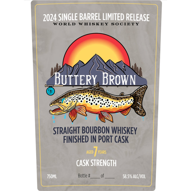 World Whiskey Society Buttery Brown Port Cask Bourbon - Barbank