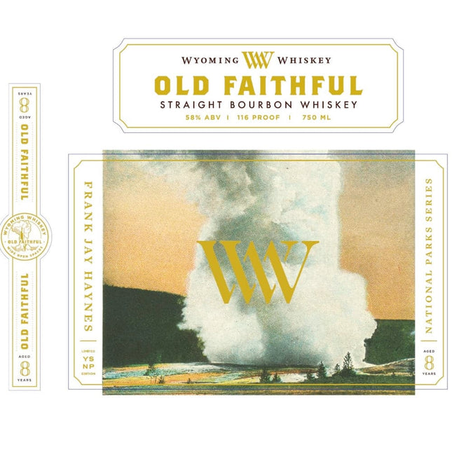 Wyoming Whiskey Old Faithful 8 Year Old Bourbon - Barbank