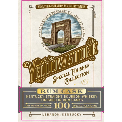 Yellowstone Rum Cask Straight Bourbon 375ml