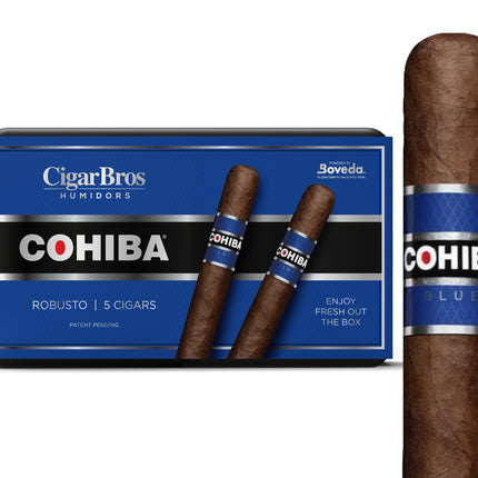 Cohiba Blue By CigarBros 5ct Cohiba Blue Robusto + 5% Discount + FREE Humidor