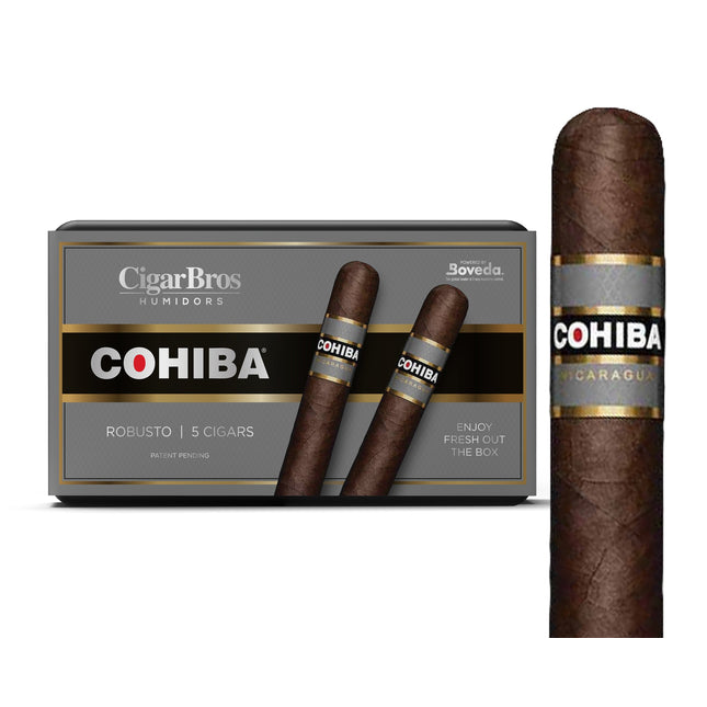 Cohiba Nicaruga By CigarBros 5ct Cohiba Nicaruaga Robusto + 5% Discount + FREE Humidor