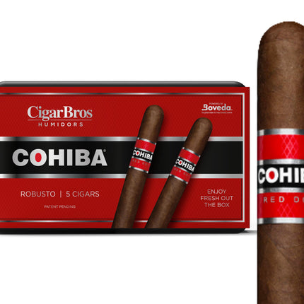 Cohiba Red By CigarBros 5ct Cohiba Red Robusto + 5% Discount + FREE Humidor