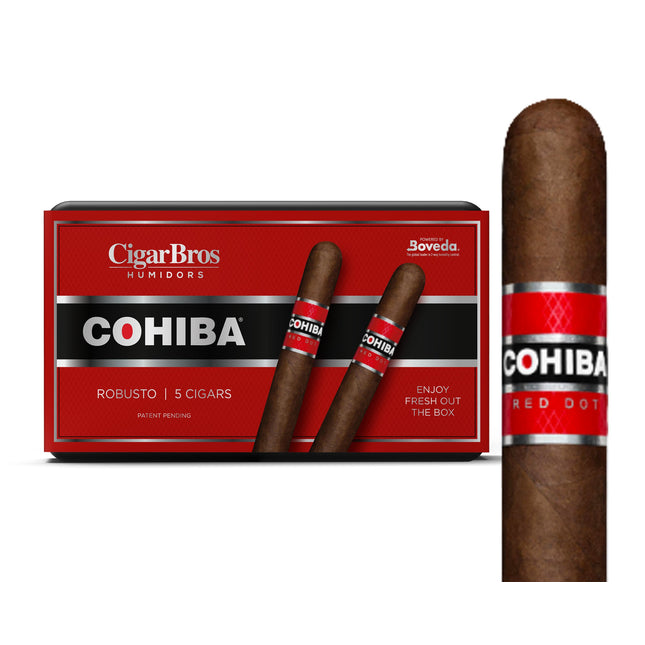 Cohiba Red By CigarBros 5ct Cohiba Red Robusto + 5% Discount + FREE Humidor