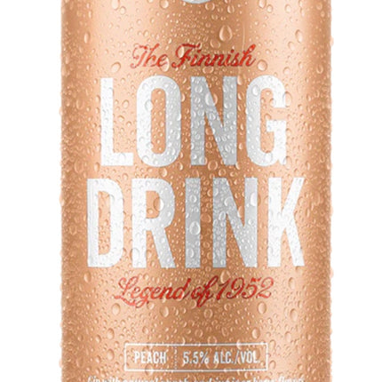 The Long Drink Company Peach Seltzer 6 Pack - Barbank