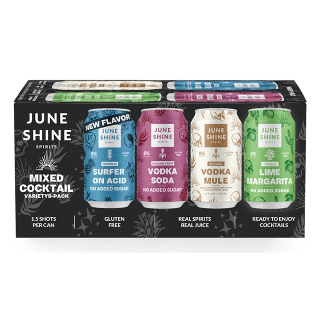 Juneshine Mixed Cocktail Spirits Variety 8 Pack - Barbank