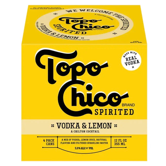Topo Chico Vodka & Lemon RTD Cocktail - Barbank