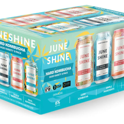 JuneShine Hard Kombucha Oasis Variety Pack - Barbank