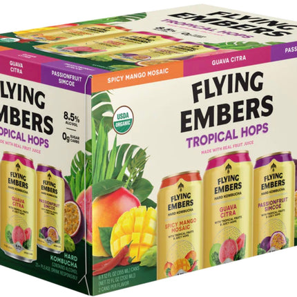 Flying Embers Kombucha Tropical Hops Variety Pack - Barbank