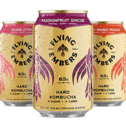 Flying Embers Kombucha Tropical Hops Variety Pack - Barbank