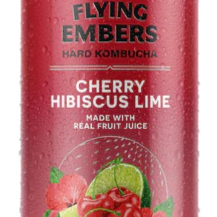 Flying Embers Kombucha Cherry Hibiscus Lime - Barbank