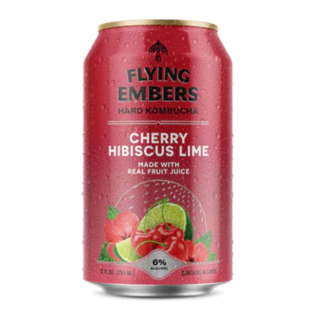 Flying Embers Kombucha Cherry Hibiscus Lime - Barbank