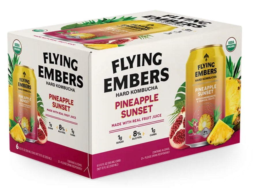 Flying Embers Kombucha Pineapple Sunset