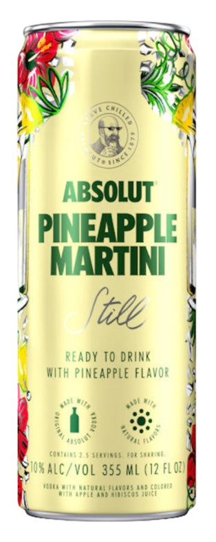 Absolut Pineapple Martini RTD Vodka Cocktail