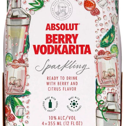 Absolut Berry Vodkarita RTD Vodka Cocktail - Barbank