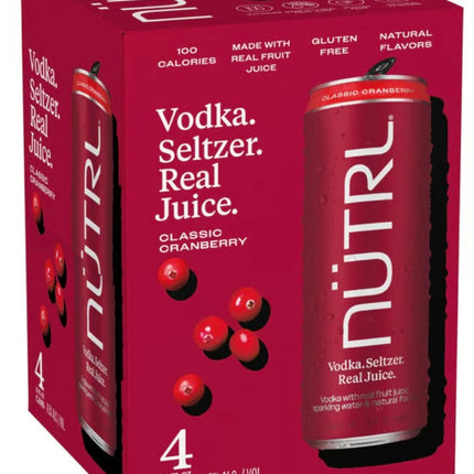 Nutrl Cranberry Vodka Seltzer - Barbank