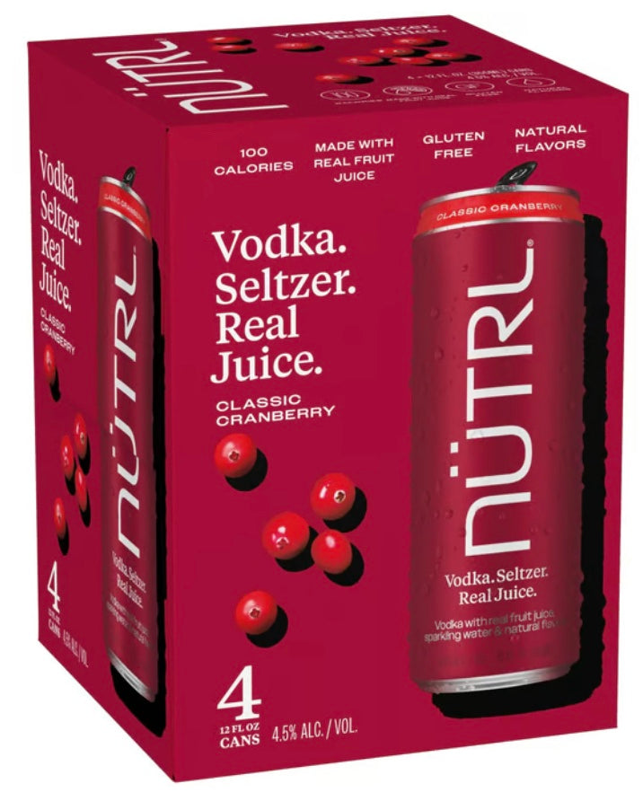 Nutrl Cranberry Vodka Seltzer