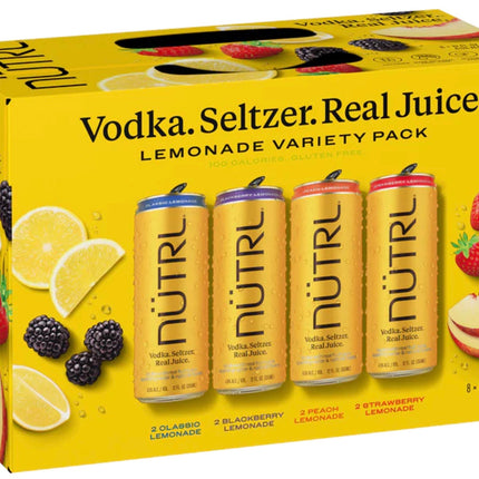 Nutrl Lemonade Variety Pack Vodka Seltzer - Barbank